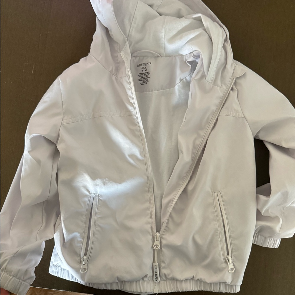 Little Bipsy Classic White Raincoat for Kids